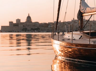 A sailing trip on the water